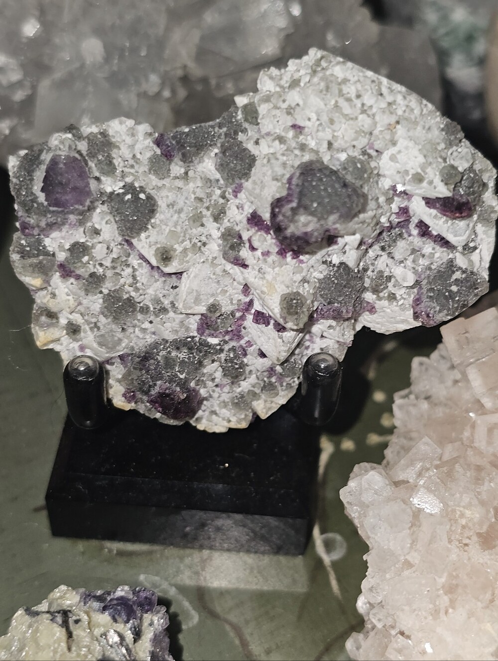 Fluorite On Candel Quartz